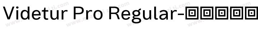 Videtur Pro Regular字体转换